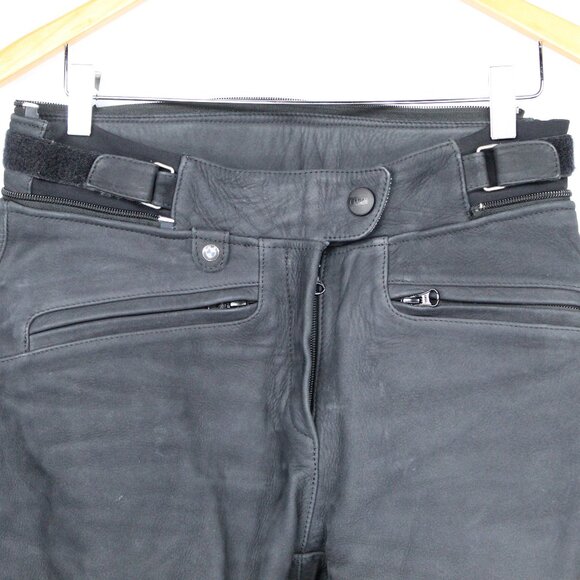 BMW MOTORRAD BMW Women’s Atlantis 4 Black Cow Leather Trousers Sz 38 As-is - Picture 6 of 12